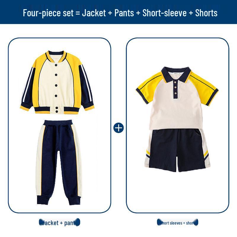 British Style Spring/Autumn Sportswear Three-Piece Set for Primary Students
