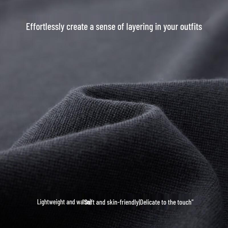 EMZ Ordos Men's Ultralight Wool V-Neck Cardigan Vest