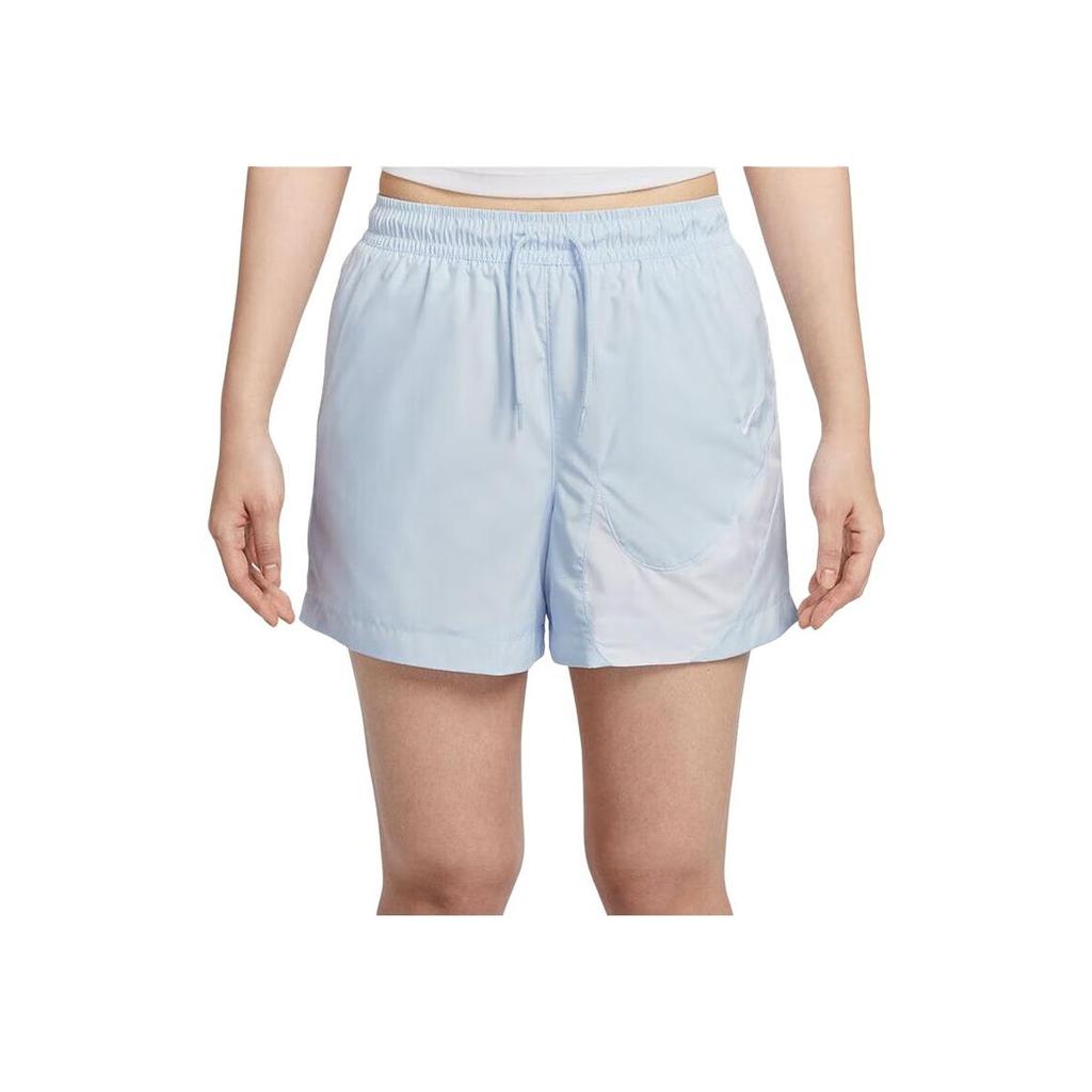 Nike Fashion Woven Breathable Ice Silk Casual Shorts Women Shorts Blue HM8980-423