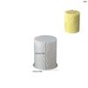 Silicone mold for making long corrugated candle with vertical relief
