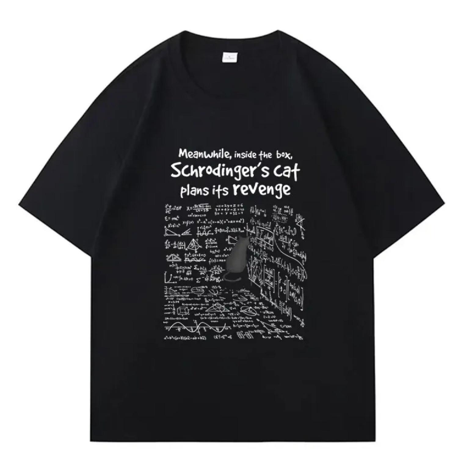 

Cat s Revenge Men T-shirts Funny Math Formula T-shirt Male Female Clothes Short Sleeve Fashion Casual T Shirt Comfort Streetwear XXXXXL різнокольоровий