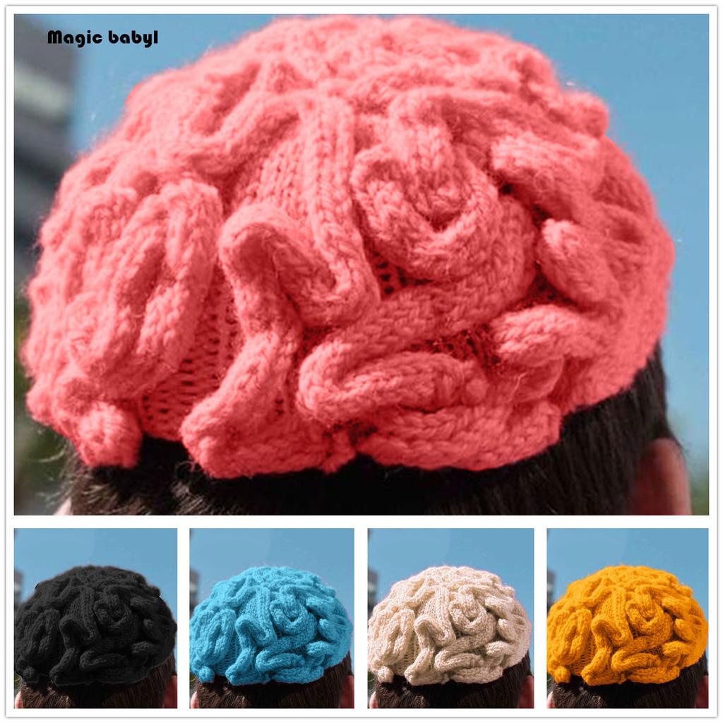 Buy Hand Knitted Personality Brain Hat 