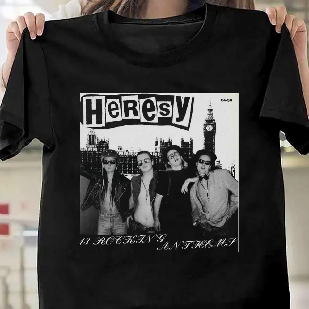 Vintage Style Heresy Band Shirt Unisex Concert S-5XL AR539 Unisex T-Shirt M