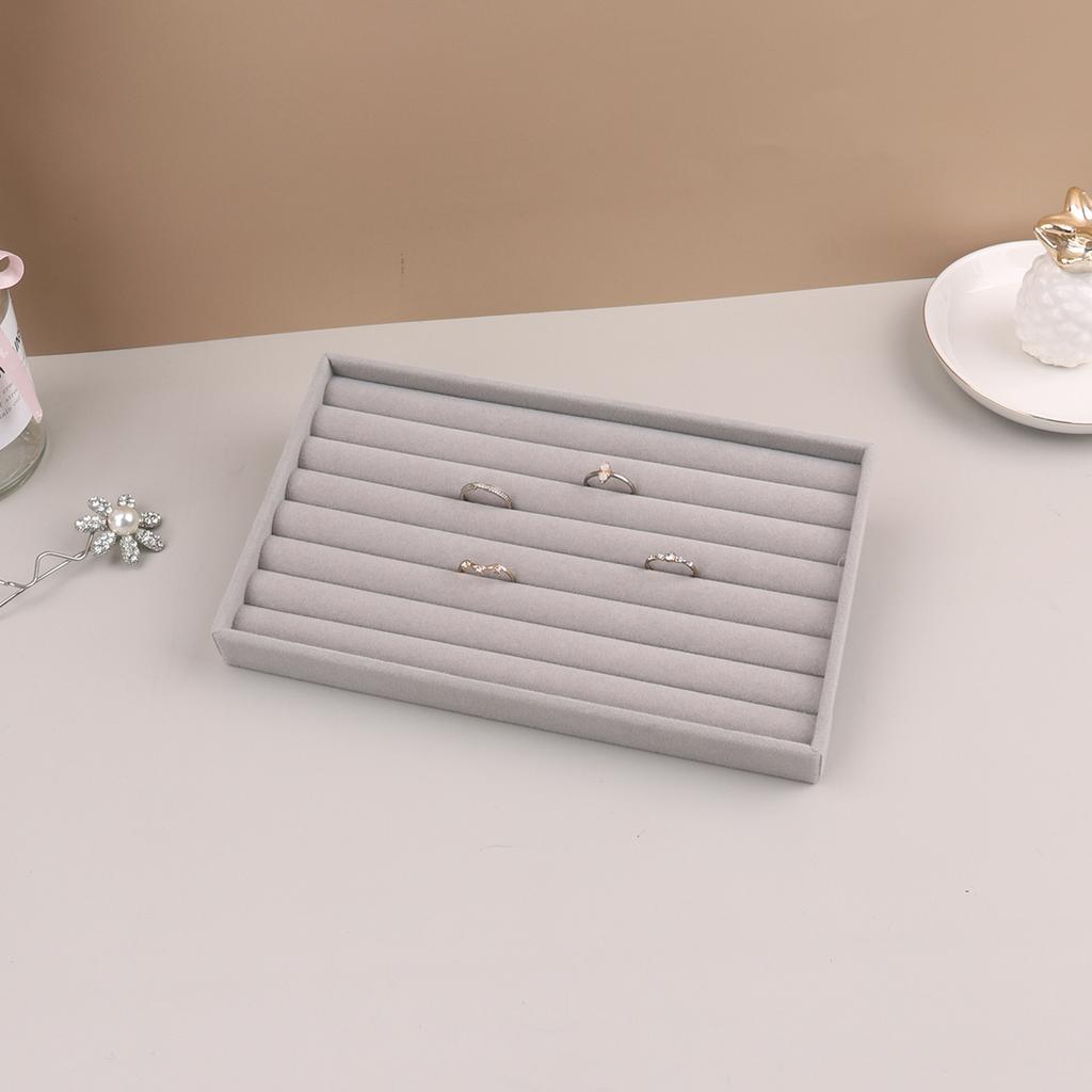 Terciopelo Exhibidor de Joyería Apilable Exquisito Soporte para Joyas Portátil Organizador de Anillos Pendientes Collares Caja organizadora para chicos