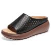 Dámské sandály s měkkým podpatkem na klínku, letní boty, pantofle, platforma, Zapatos Mujeres, elegantní sandály na podpatku