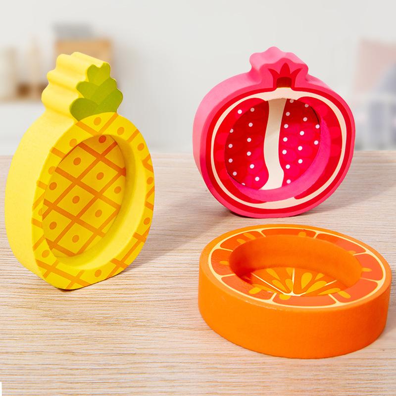 Children'S Fun Fruit Counting Color Sorting Cup Early Education Clip Beads Game Exercise Fine Action Educational Toys