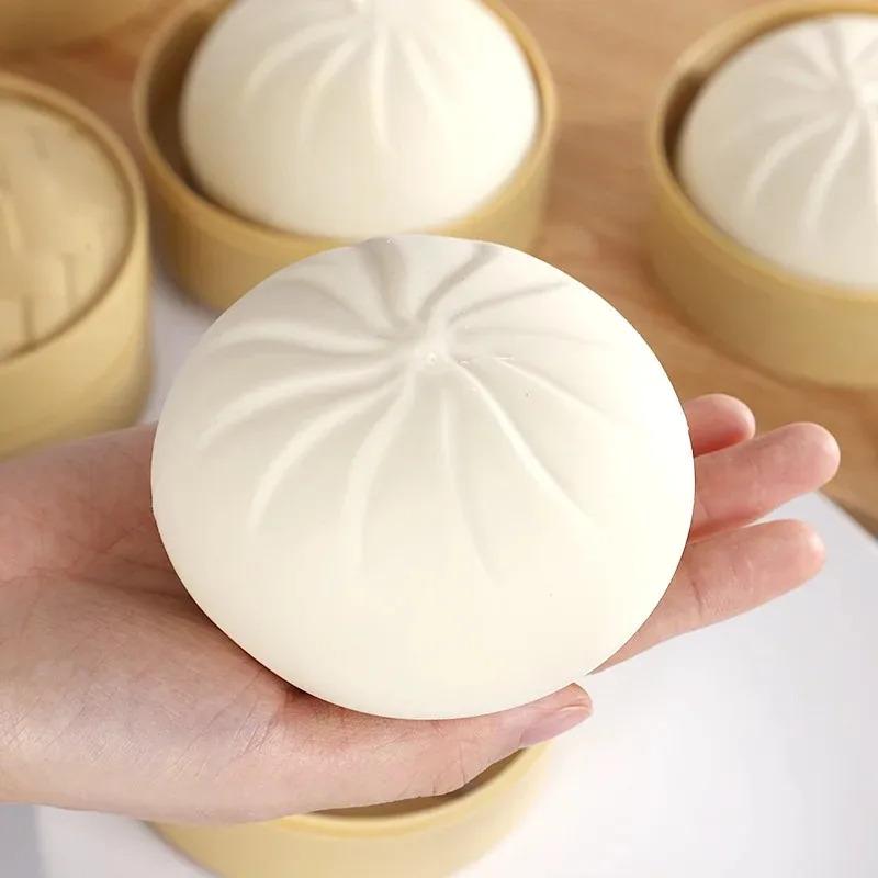 2pcs/set Creative DIY Assembly Fake Buns, Simulated Craft, Bun Shape, Ventilated Pressure Relief Ornament, Slow Rebound