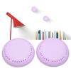 2pcs Adhesive Freshener Box Portable Remove Odor   Round Freshener Box for Wardrobe Purple