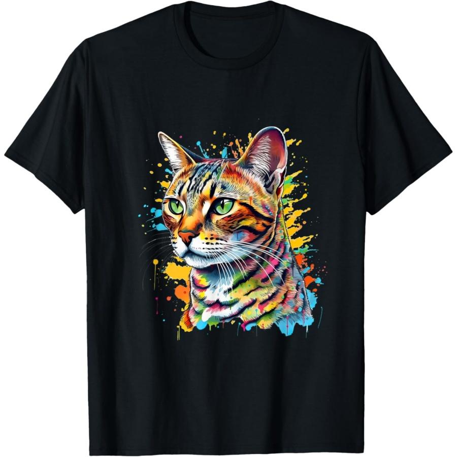 Игривая футболка для любителей бенгальских кошек S