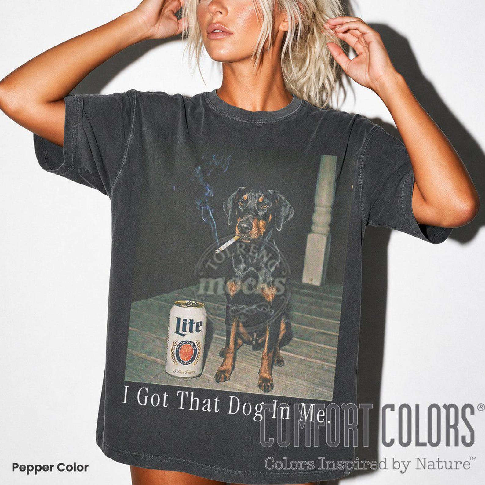 I Got That Dog In Me Shirt, Doberman Comfort Colors Tee, Animal Graphic SweaT-Shirt, Funny Meme Shirt, Doberman Dad, Dog Lover Gift ID 2XL