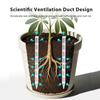 10Pcs Universal Plant Root Ventilation Pipe Breathable Transparent Flower Pot Ventilation Pipe Reusable Root Rot-resistant