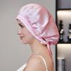 Silk Nightcap for Women's Hair Care - Adjustable, No-Mark Mulberry Silk Shower & Home Cap