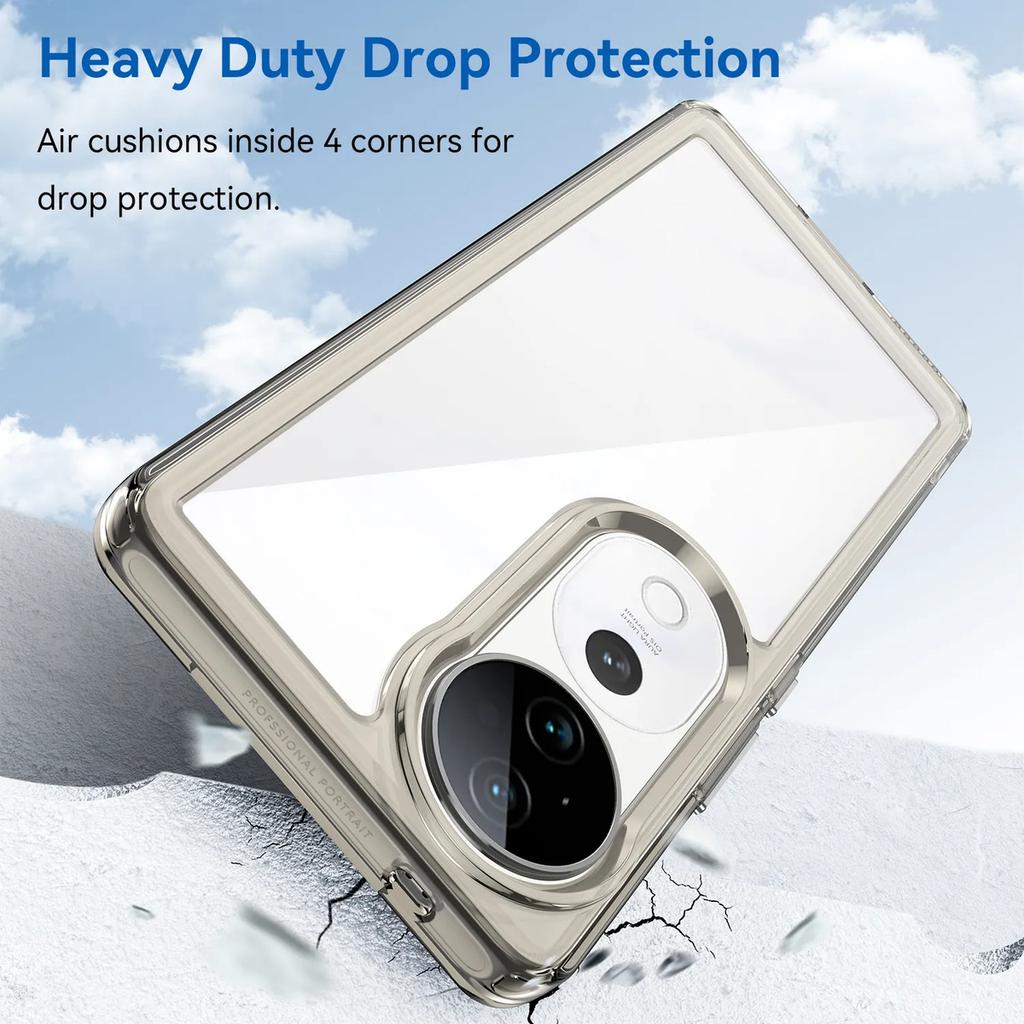Phone Case For Phone Case For Vivo V40 5g,Clear Transparent Phone Case Cover For Vivo V40 5g