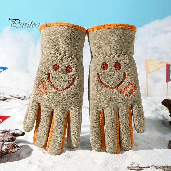 Kids Ski Gloves Winter Windproof Thermal Snow Gloves Cartoon Fleece Warm Mitten for Boys Girls Skiing Snowboard Cycling
