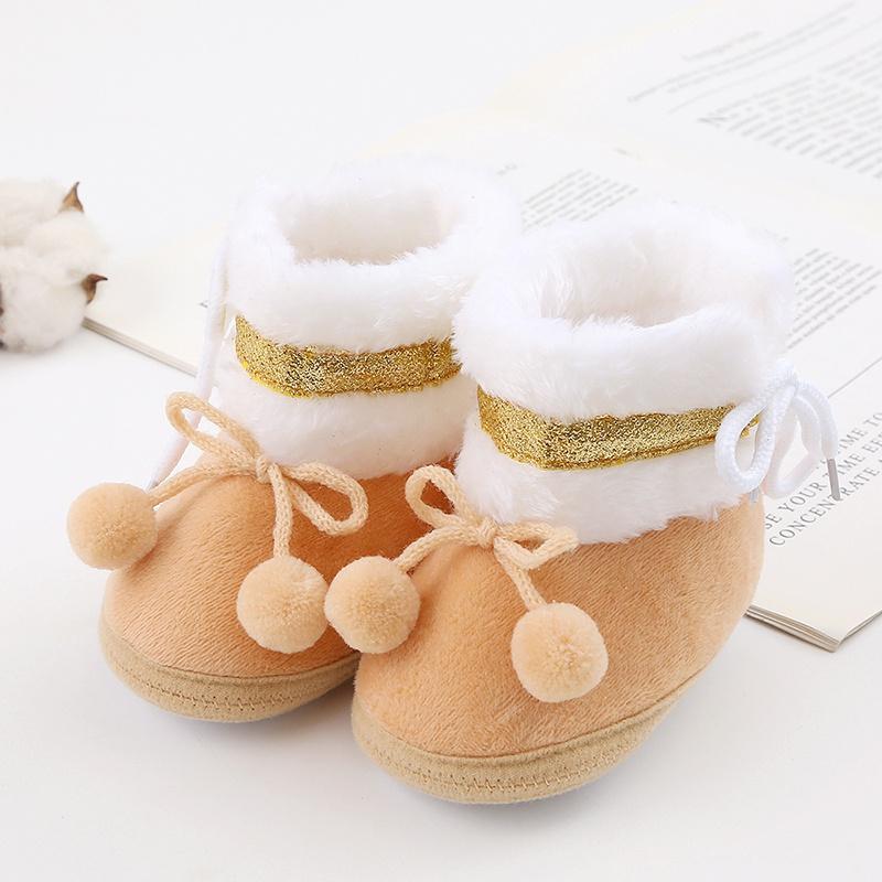 Kleinkind Baby Winter warme Plüsch Schneestiefel süße weiche Schuhe