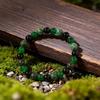 Festive Gifts Green Agate African Turquoise Black Onyx Beaded Bracelet Natural Fashion Jewelry For Men Women Daily Wear Gift
