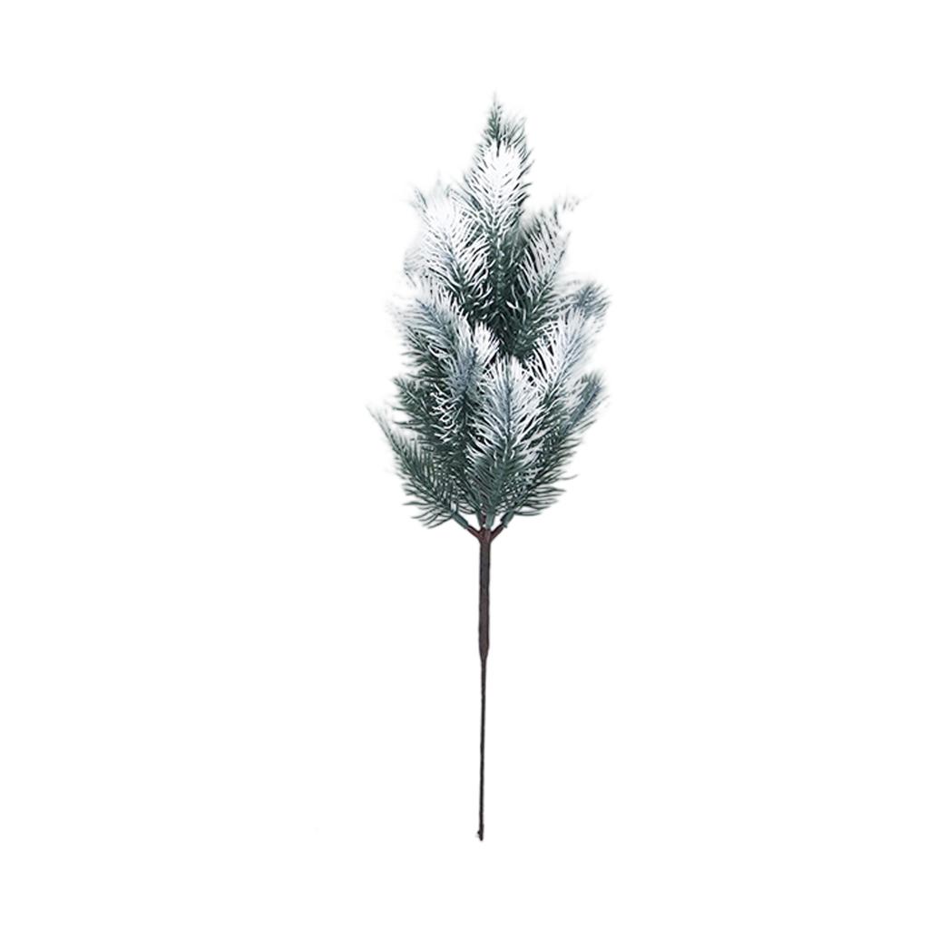Simulated Branch Single Decorative Christmas Green Plant Ornaments Indoor Flower Arrangement Accessories