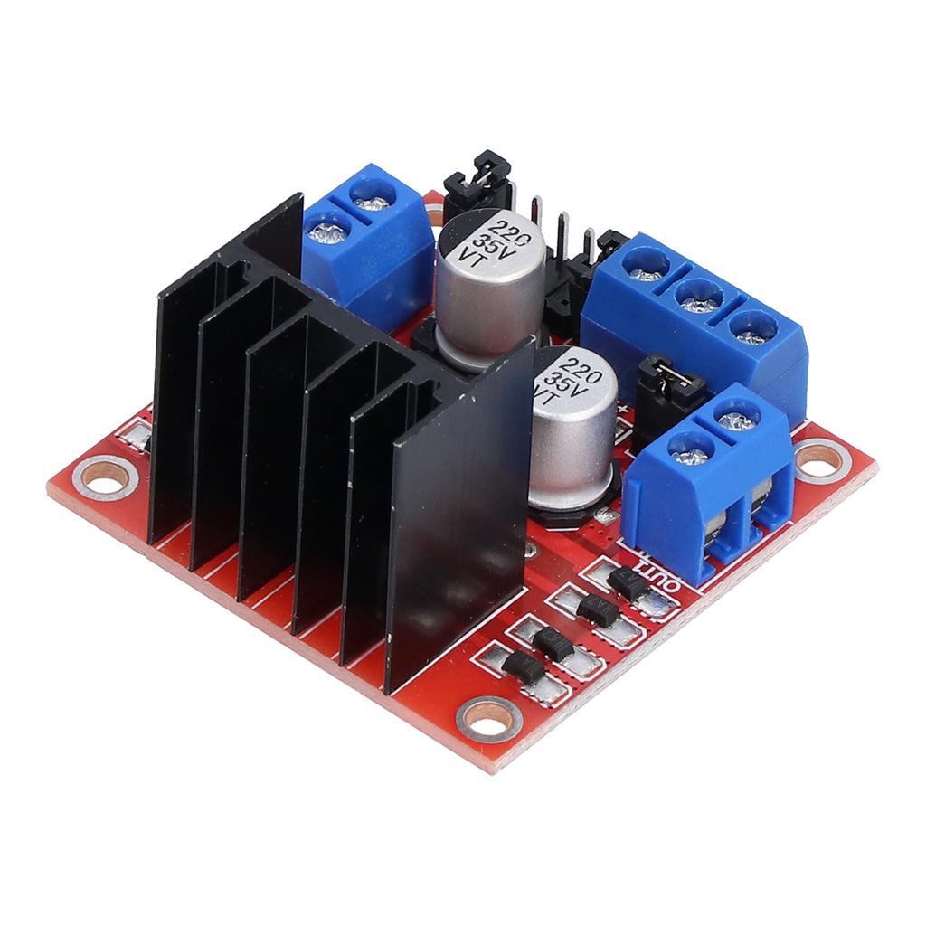 Motordriverkort Dobbeltkanal H-bro PCB Elektrisk komponent L298N DC 5V35V