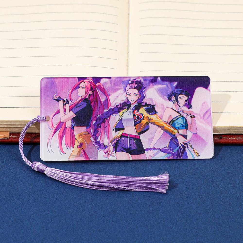 KPop Demon Hunters Anime Bookmarks - Creative Pagination Signs Binary Fan Collectibles, Student Reading Markers Literary Gifts