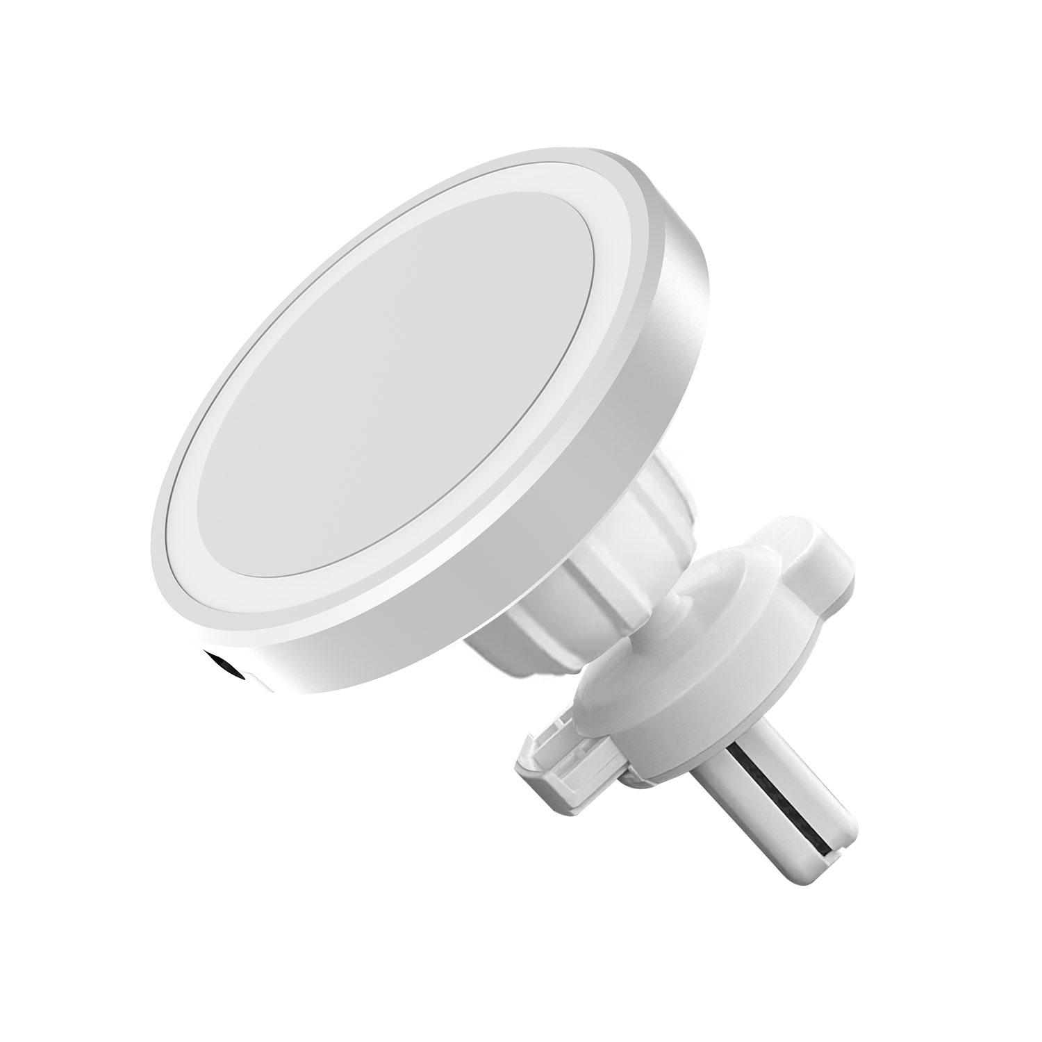 

Автомобильный GPS Магнитный Держатель для телефона Подставка Вращение 360° Беспроводная зарядка Для Magsafe iPhone 16 15 14 13 12 Pro Max Быстрая зарядка Крепление белый