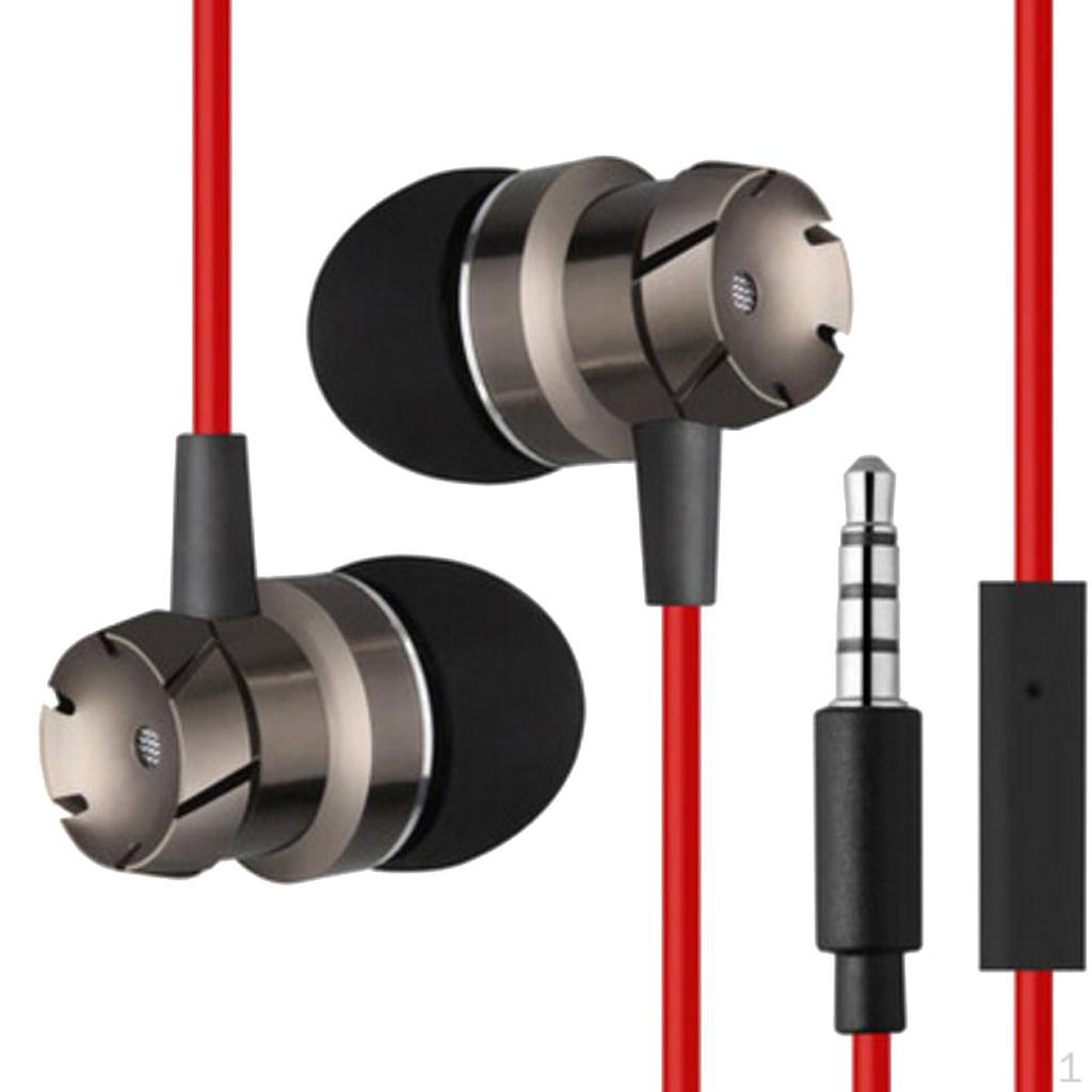 

Earbuds with Microphone, Sport Headphones for Running Gym Woukout, in Ear Earphones, 3.5mm Bass червоний