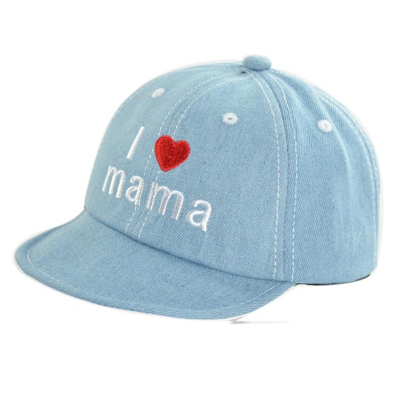 Buy Baby Denim Baseball Cap I Love Mama 