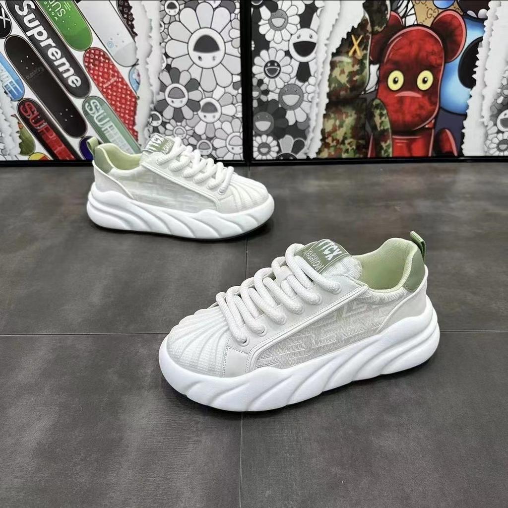 Board shoes men's spring new breathable sports casual shoes youth platform versatile little white men's shoes