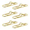 6Pcs Metal Heart Pen Clips Notebook Pen Holders Colored Paperclip Cute Shaped Clips School Supplies Organizer