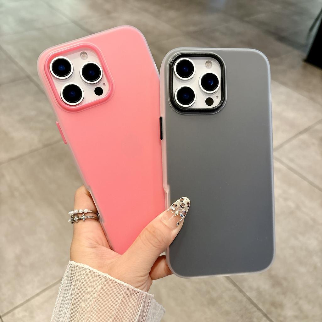 Candy Macaron Jelly Apple 17/16promax Mobile Phone Case iPhone15 Skin Sense 14 Frosted Air Case