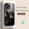 Bru-no Cool Singer Fashion Design Phone Case For iPhone 17 16 15 14 13 12 Plus Pro Max High-end Luxury Magsafe Sheepskin