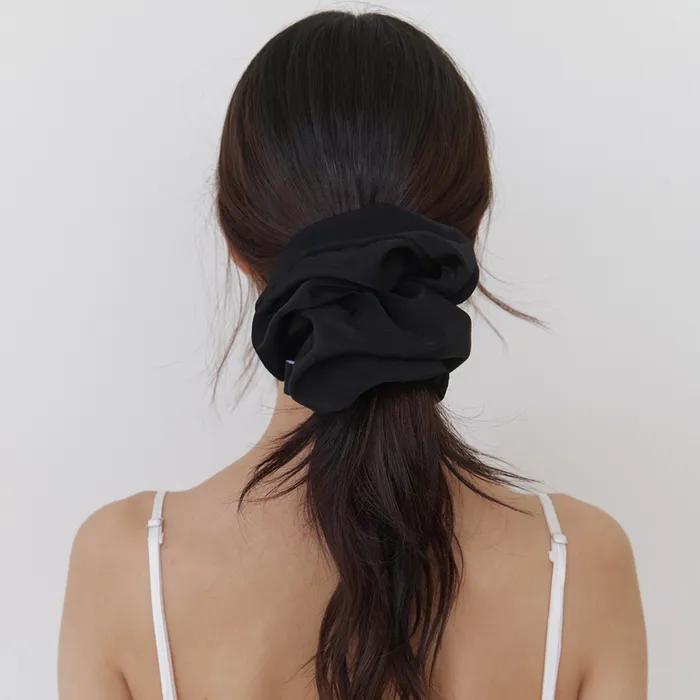 Softy Satin Scrunch - Black