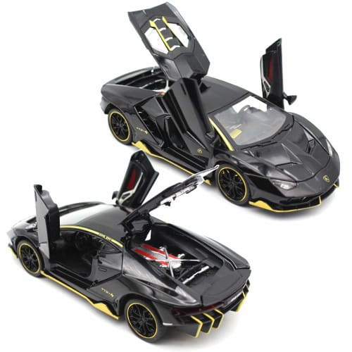 CHENLUNING Lamborghini Centenario Miniature Car, Pull-Back Car, Diecast Car, 1/24 Scale Alloy Model LP770-4, Lamborghini Sports Car Model, Alloy Model