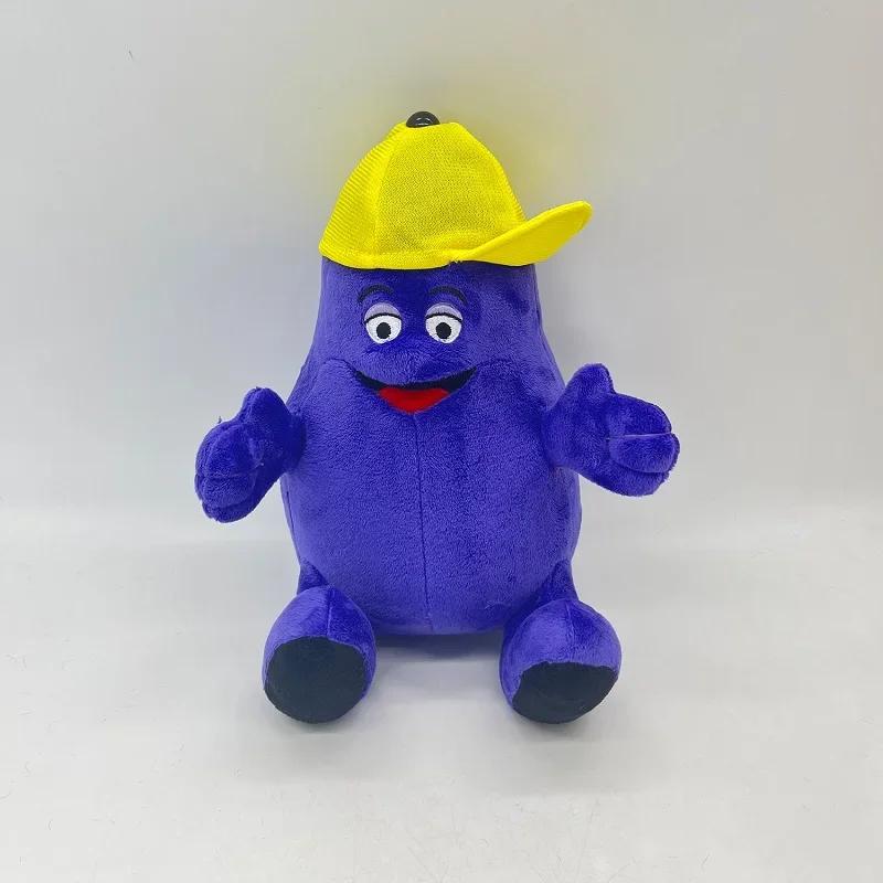 

22cm Grimace Shake Yellow Hat Anime Plush Toy Plush Toy Stuffed Animals Soft Plush Children Gifts Doll Birthday синий