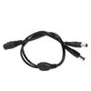 5.5x2.1mm Power Cord Splitter Adapter Cable Extension for CCTV Camera 1 Female to 2 Male