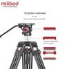 Miliboo Professional Aluminum Alloy Tripod with Fluid Head