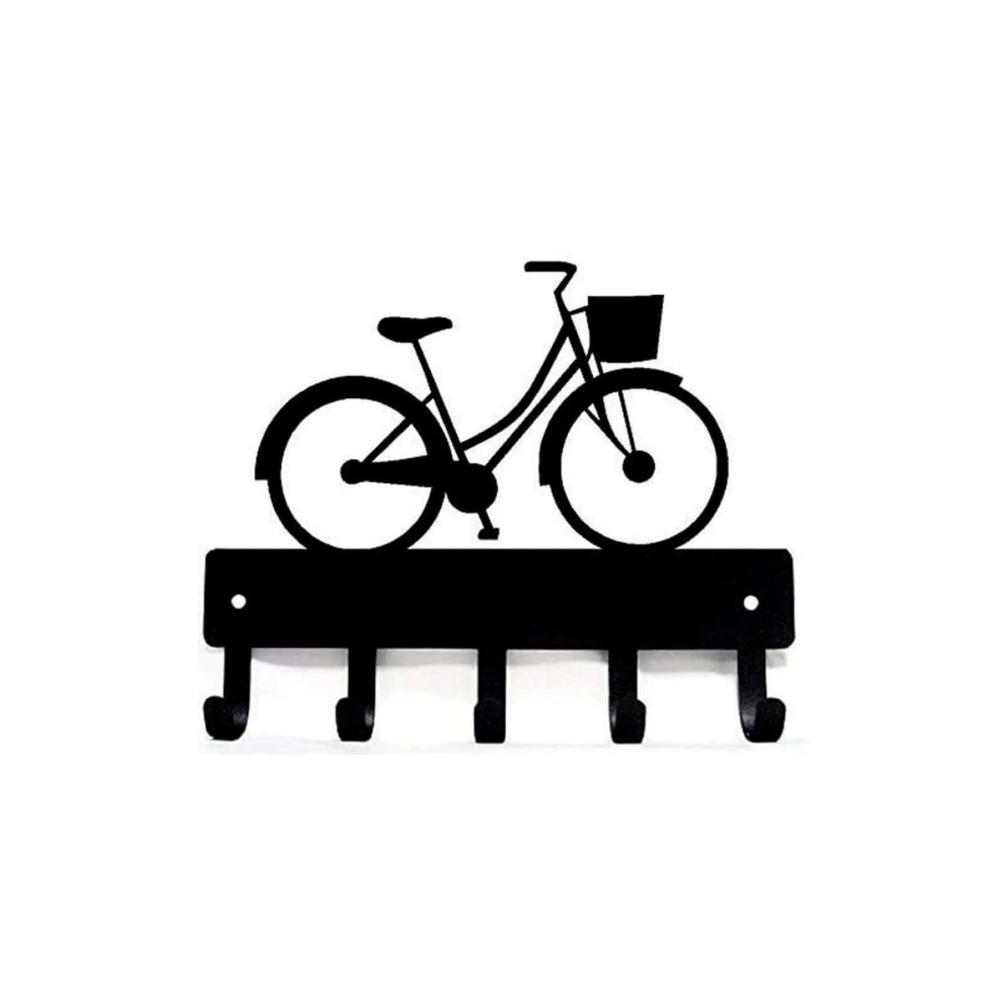 Wrought Iron Bicycle Key Holder Hook Wall Mounted Entryway Decor 1 Piece