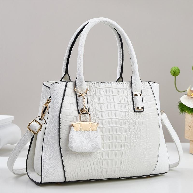 Crocodile pattern handbag New large-capacity women's messenger bag Casual commuter shoulder bag