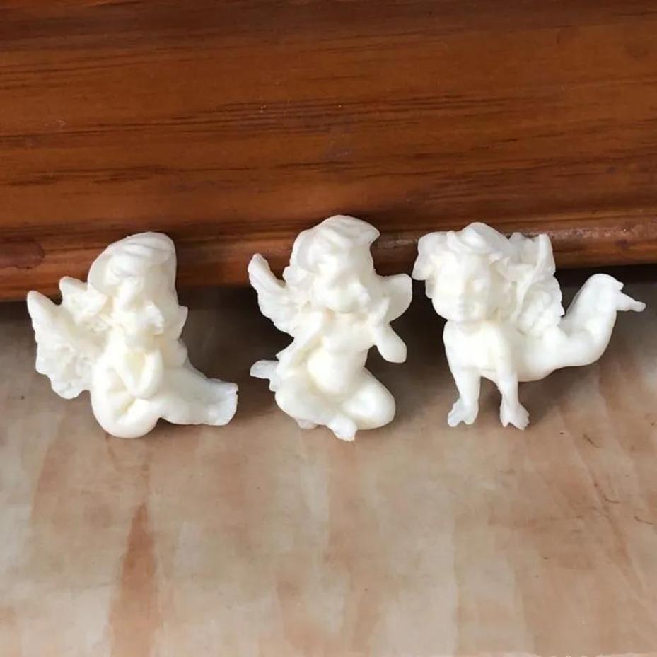 1 Pcs Baby Angel Shaped Silicone Mold Cake Decoration Boy Fondant Cookies Tools 3D Silicone Candy Mold (color Random)