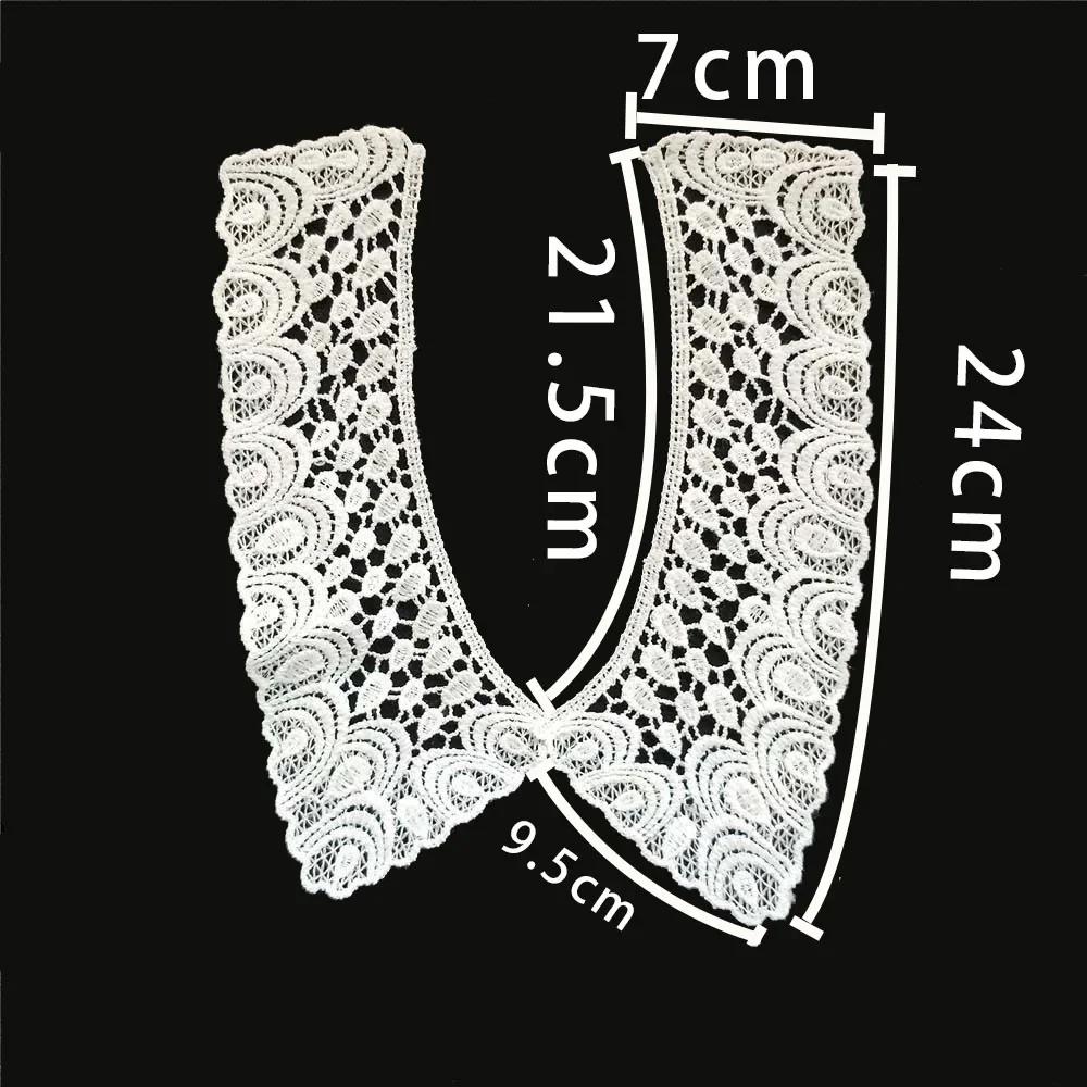 sales of 1-10 pieces Black and white embroidery hollowed out Shredded milk decoration DIY sewing lace accessories