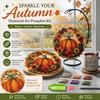 1 Set Acrylic Diamond Art Kits Pumpkin Design Diamond Painting Hanging Ornament  Tree Decoration