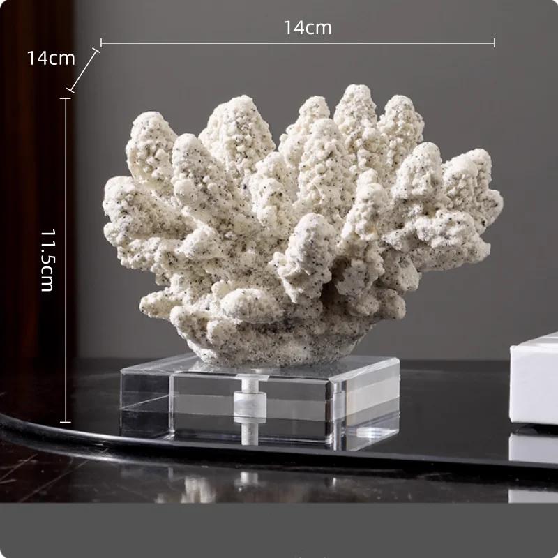 Resin Handicrafts Simulated Coral Ornaments Irregular Coral Sculpture Decorative Figurines Home Decoration Accessories