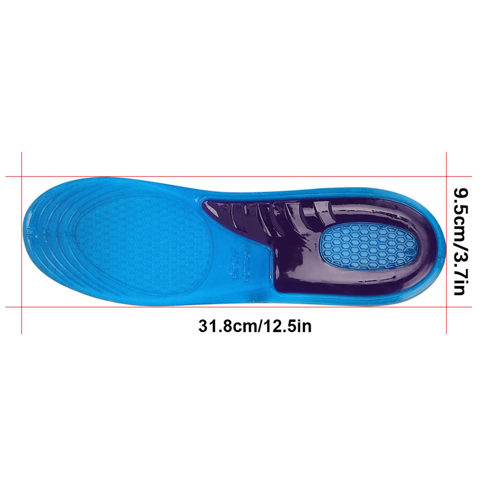 

2pcs Shoe Insole Breathable Sneaker Inserts Massaging Shock Absorption Shoe Pad