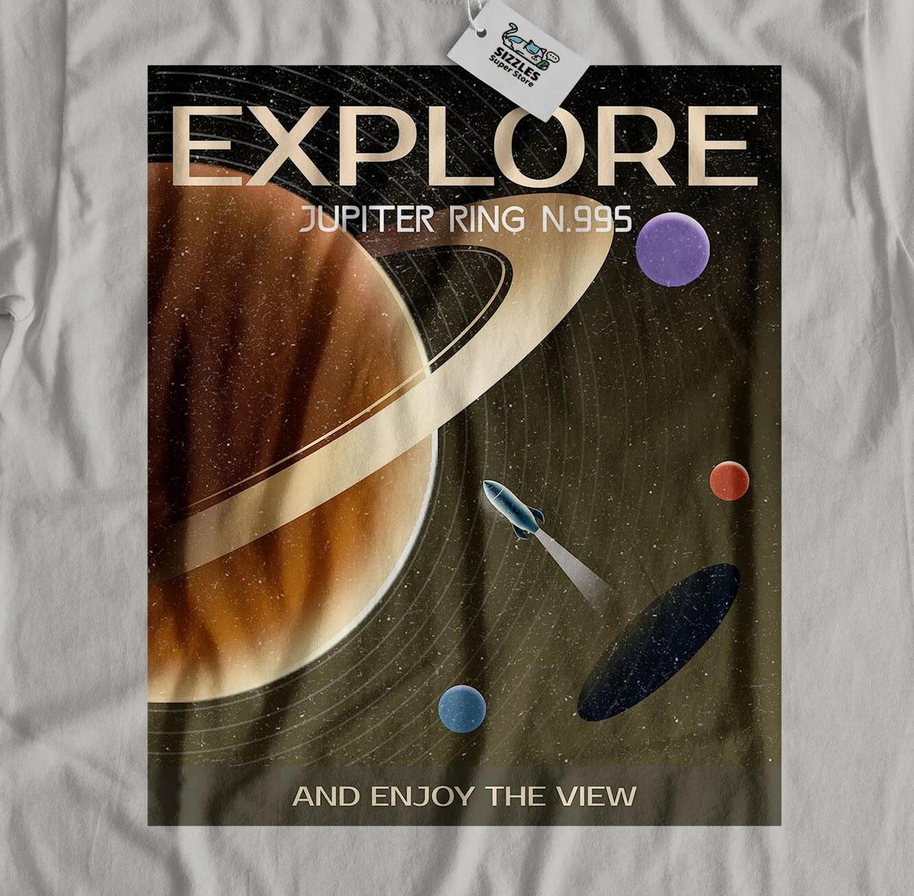 

Explore Jupiter s Rings! Unisex Funny Universe & Astronomy T-Shirt Spaceman Tees M