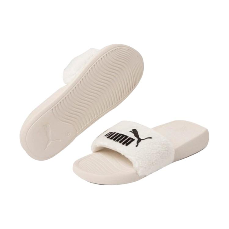 PUMA Popcat 20 White Velvet Slippers Men's 375955-02