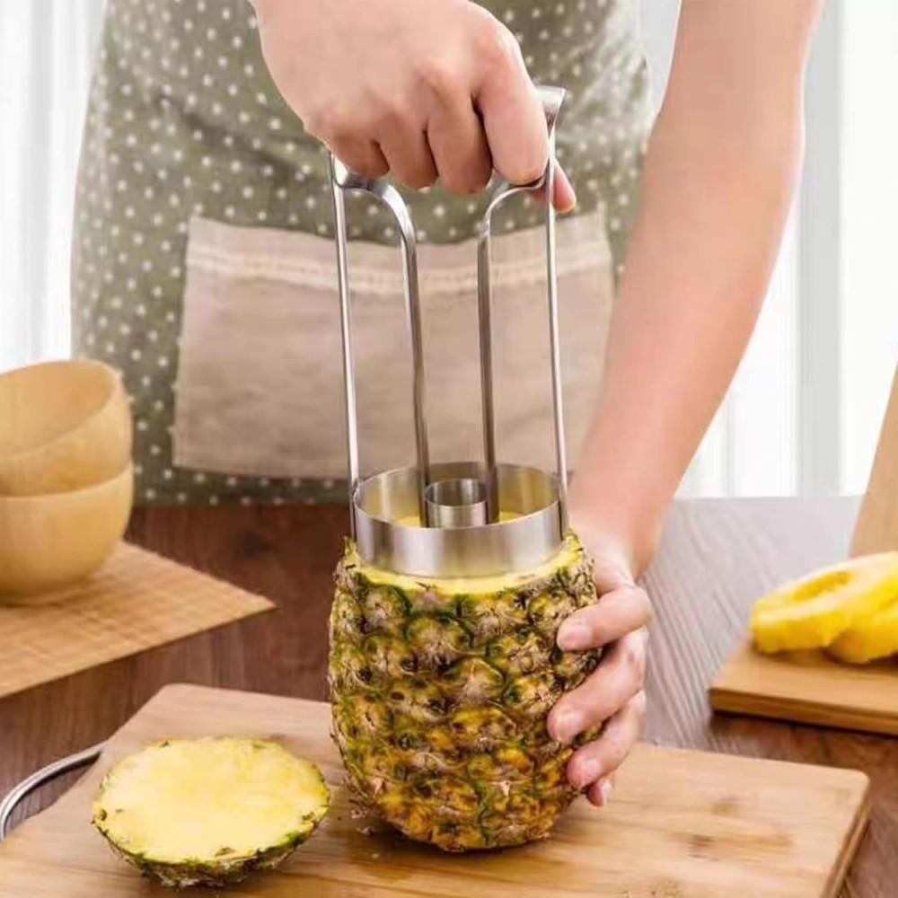 Pineapple Meat Extractor Pineapple Slicer Stainless Steel Pineapple Meat Extractor Core Peeler Multifunction Fruit Slicer Peeler Tool for Kitchen