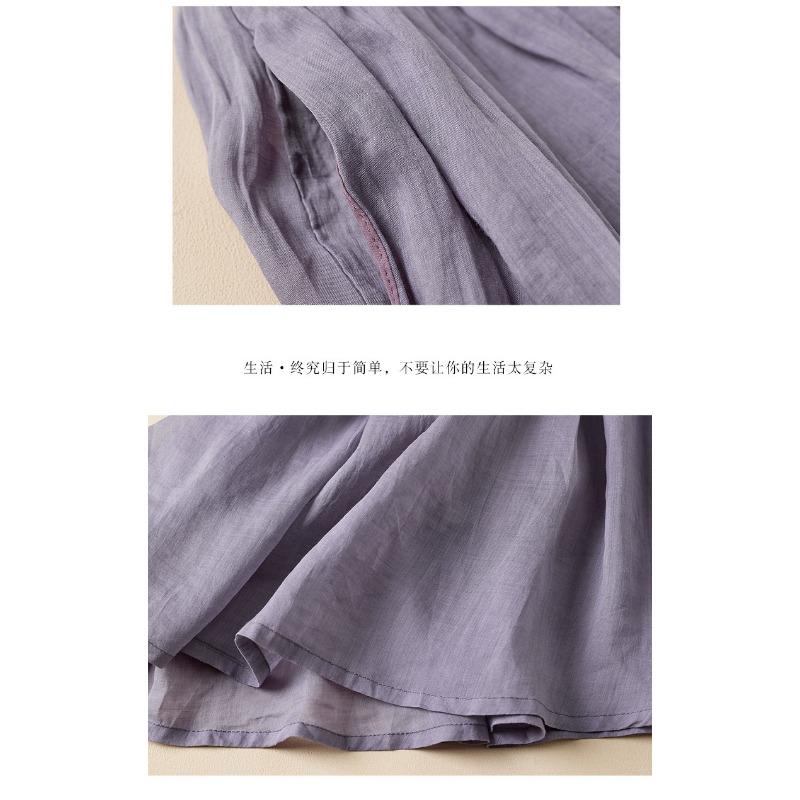 Literary Vintage Summer Mid-length Double-layer Bustier Skirt