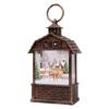 Christmas Lantern Man Snowman Deer Jesus Pattern Glowing Lamp Ornament Portable