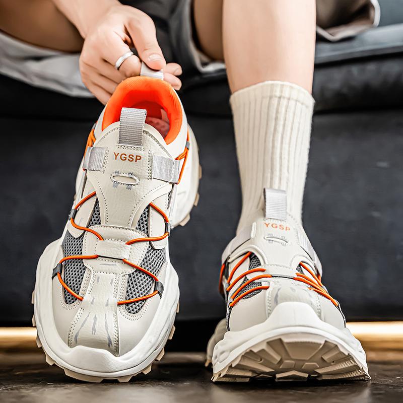 Mode CYYTL Herrenschuhe Sneaker Lässig Atmungsaktiv Outdoor Sommer Wandern Tennis Mode Sport Laufen Luxus Plateau Designer Slipper