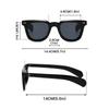 Women's Retro Square Rivets Shades for Decor Hip Pop Punk Trends Hiking Sunglasses Trendy Solid Color Men Sun Glasses