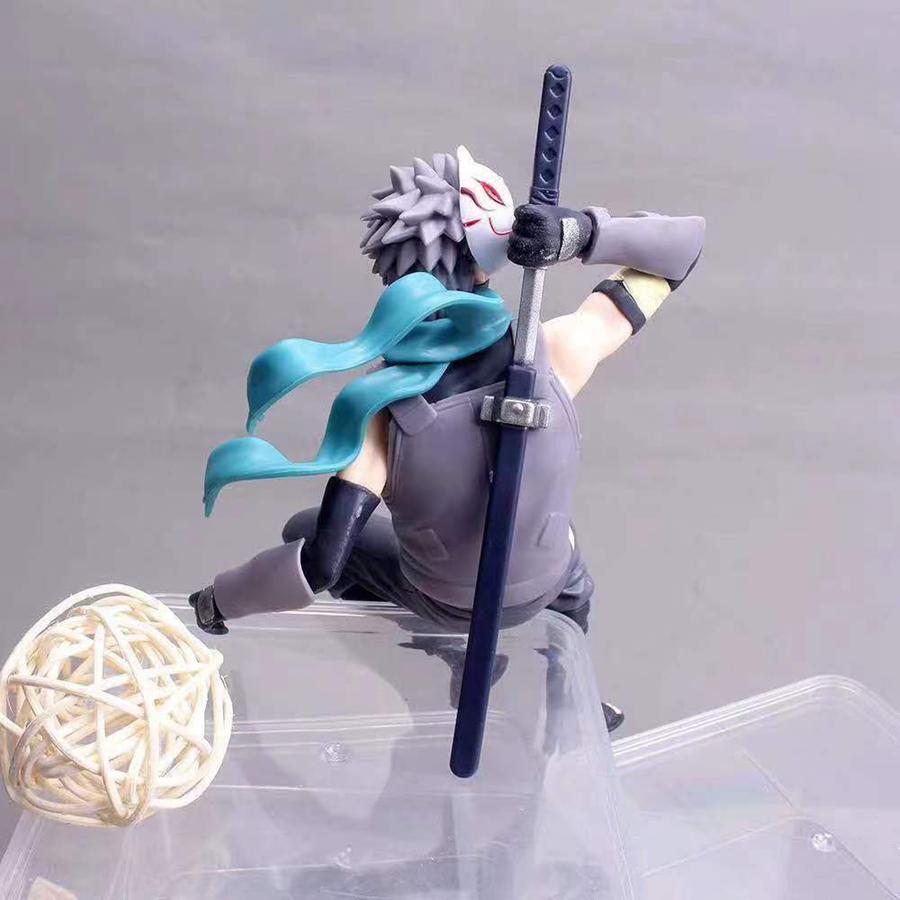 19cm Hot Cartoon Naruto Anime Model Hatake Kakashi Action Figure Dark Ninja Kakashi Figurine PVC Collection Model Doll Toys